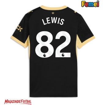 Manchester City Rico Lewis #82 Tricou Fotbal Replică 2026-27 Femei Deplasare